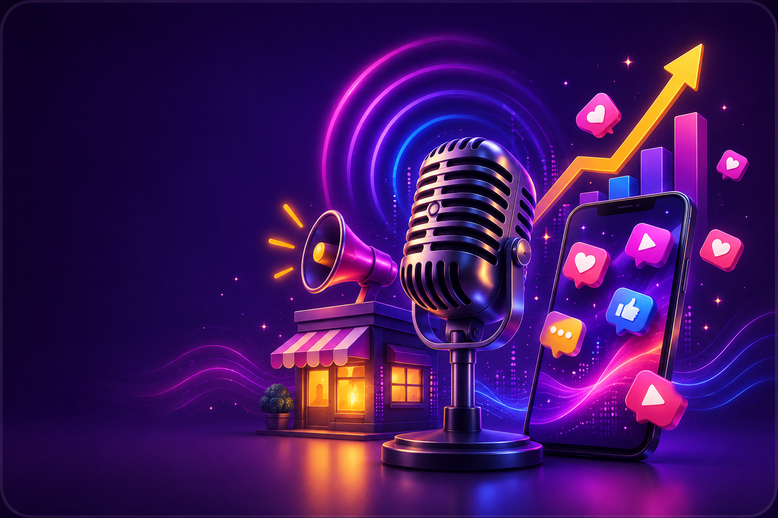 Publicidad en radio, streaming y redes sociales